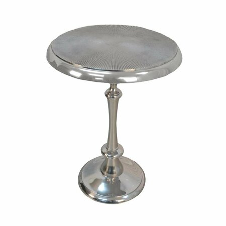 GUEST ROOM Ashley Metal Accent Table - Aluminum -25 x 18.5 x 18.5 in. GU2549223